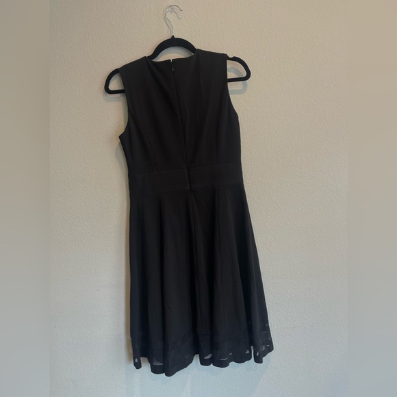 NWT Calvin Klein Fit Flare Illusion Mesh Dress - Picture 4 of 10